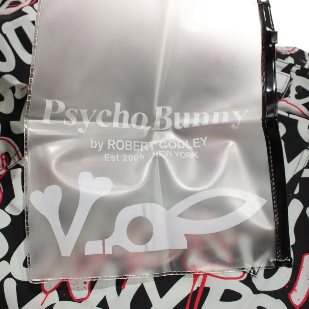 Psycho Bunny NWT Swim Suit Size M US In Black Gray & Red 100% Polyester - Picture 11 of 11